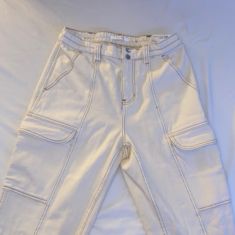 Pacsun Cream Cargo Pants